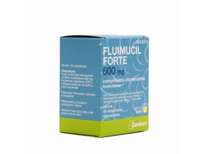 Flumucil Forte 600mg 20 Comprimidos Efervescentes - PharmabuyOTC