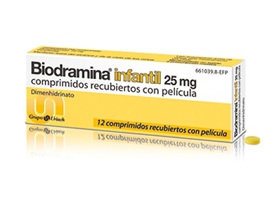 Biodramina Infantil 12 Comprimidos