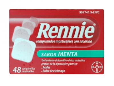 Rennie con Sacarina 48 Tabletas