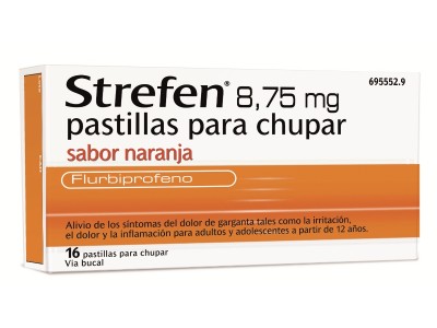 Strefen 8.75mg Sabor Naranja 9 uds.